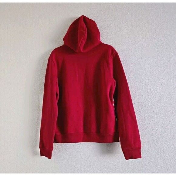 BURTON X STOLI Vodka Red White Up To Snow Good Hoodie Sweatshirt Size Medium Men - Picture 3 of 6